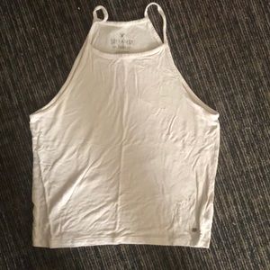 white tank top